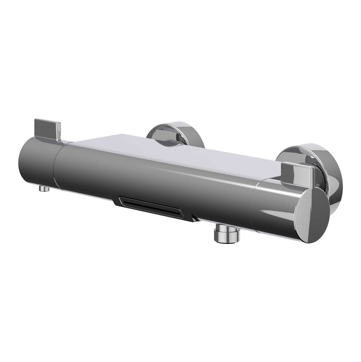 IVY Pact badthermostaatkraan opbouw cooltouch met cascade uitloop - chroom