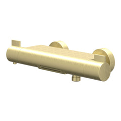 IVY Pact badthermostaatkraan opbouw cooltouch met cascade uitloop - geborsteld mat goud PVD