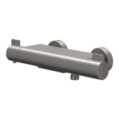 IVY Pact badthermostaatkraan opbouw cooltouch met cascade uitloop - geborsteld metal black PVD
