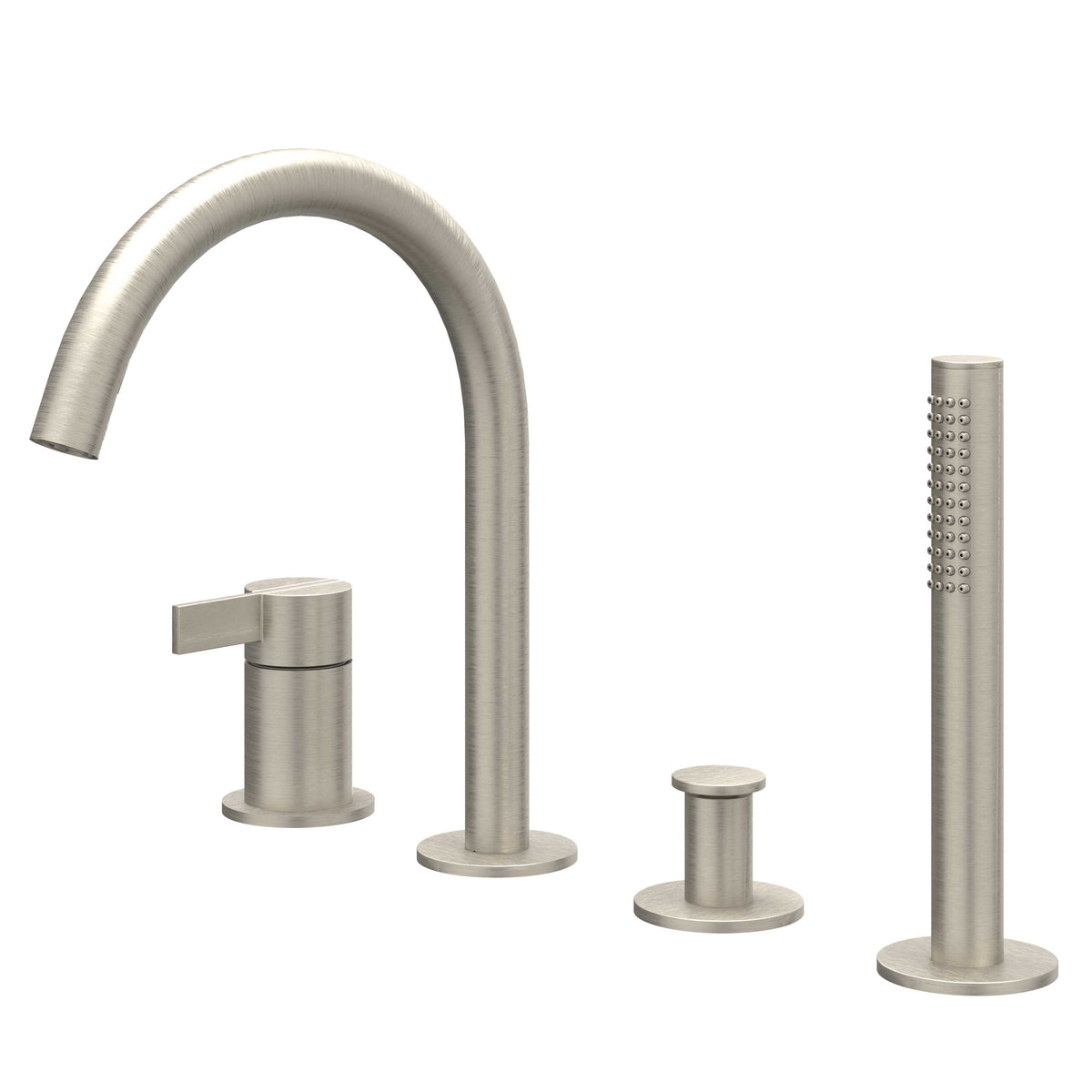 IVY Pact badrandcombinatie 4-gats - geborsteld nickel PVD