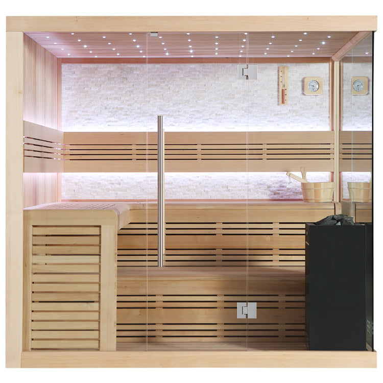 AWT Sauna B1105C Hemlock 180x180 9kW EOS BiO-Cubo