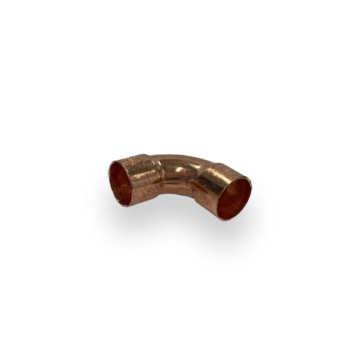 Bocht roodkoper 22 x 22 mm 90 graden