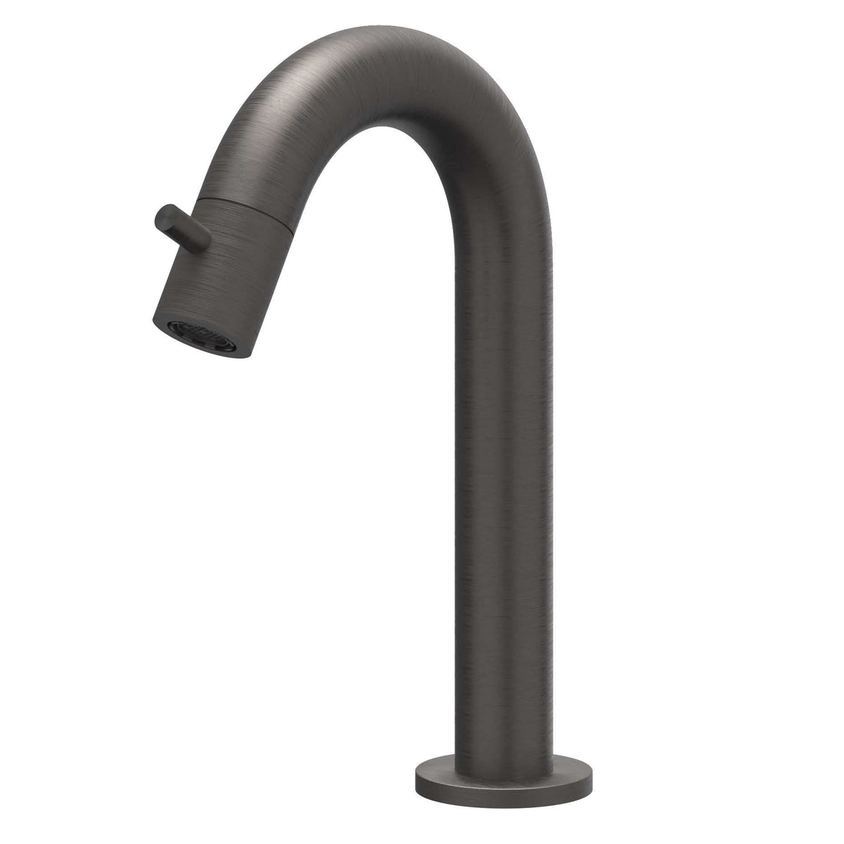 IVY Concord fonteinkraan gebogen RVS 316 - geborsteld carbon black PVD