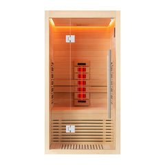AWT E1250E-IR hemlock - infrarood sauna - 100x100 - zonder oven
