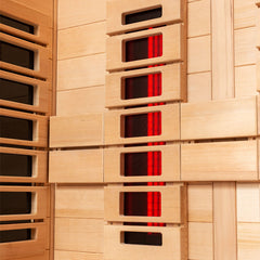 AWT Infrarotkabine E1250D-IR Hemlock 120x100 ohne Ofen