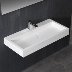 StoneArt Wastafel LP4510 wit 100x48 mat