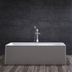 StoneArt Vrijstaand Badkuip BS-509 - wit glanzend - 181x82