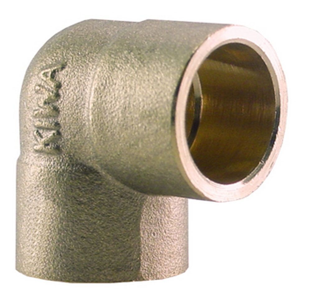Brass solder elbow 12x12 inside x inside