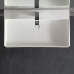 StoneArt Wastafel LP6208 wit 80x46 cm glanzend