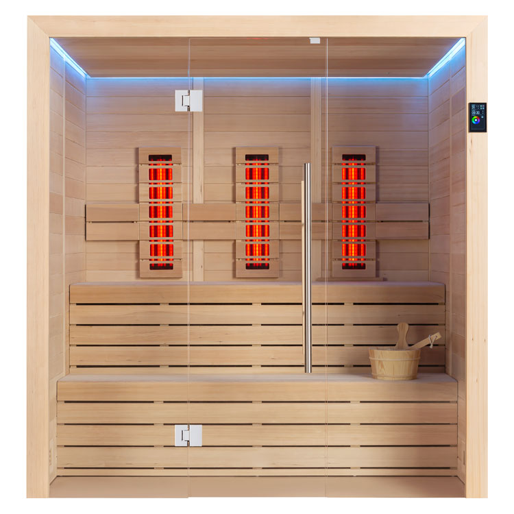 AWT Sauna E1614A-IR Hemlock 200x160 zonder oven