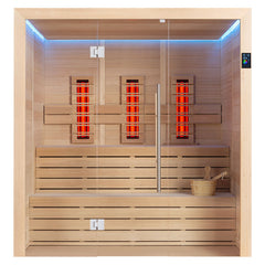 AWT Sauna E1614A-IR Hemlock 200x160 zonder oven