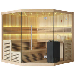 AWT Sauna B1111A Hemlock 220x220 9kW Virta Bi-O