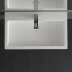 StoneArt Wastafel LP4508 - wit glanzend - 80x48