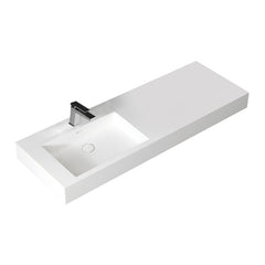 StoneArt Wastafel LP4514L - mat wit - 140x48cm