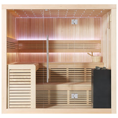 AWT Sauna B1112A Hemlock 220x200 9kW EOS BiO-Cubo