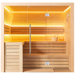 AWT Sauna E1612C Hemlock 180x160 ohne Ofen