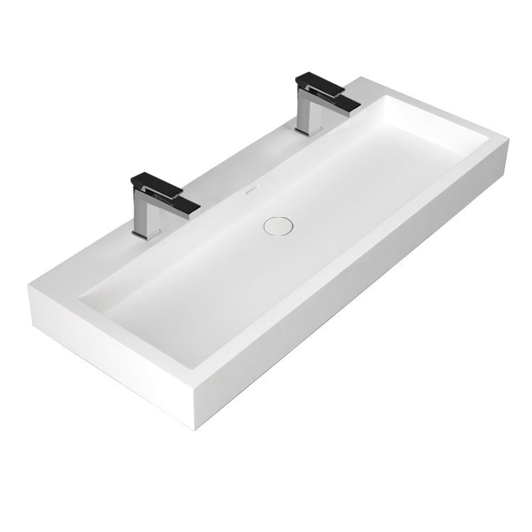 StoneArt Wastafel LP4512-1 - wit glanzend - 120x48cm