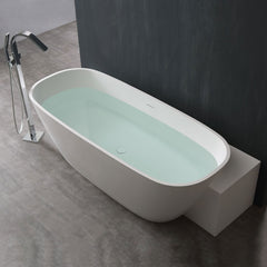 StoneArt Vrijstaand Badkuip BS-529 - wit mat - 185x81