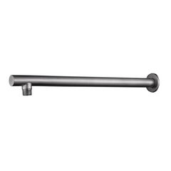 304 douchearm met muurbevestiging recht rond 40 cm RVS