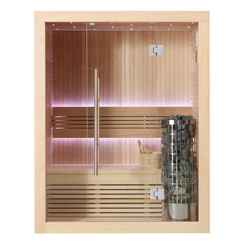 AWT Sauna E1113C Hemlock 120x105 6.8kW Cilindro