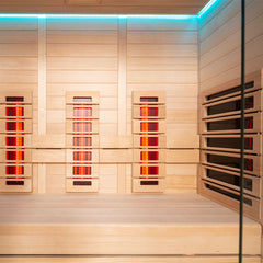 AWT Infrarotkabine E1250B-IR Hemlock 180x110 6kW TheWall