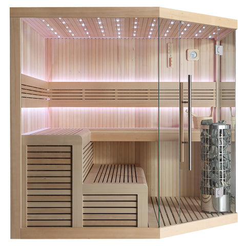 AWT Sauna E1111A Hemlock 220x220 9kW Cilindro