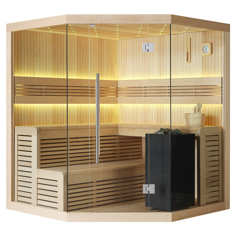 AWT Sauna B1111C Hemlock 180x180 9kW EOS BiO-Cubo