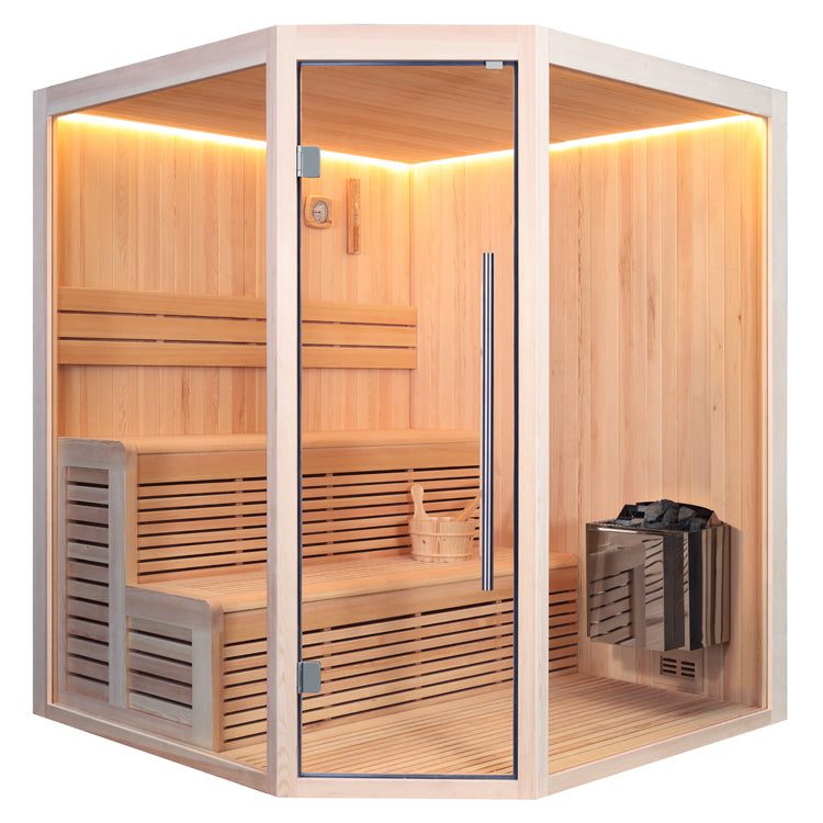 AWT Sauna E1801A  pinie 180x180 9kW Viking Bi-O