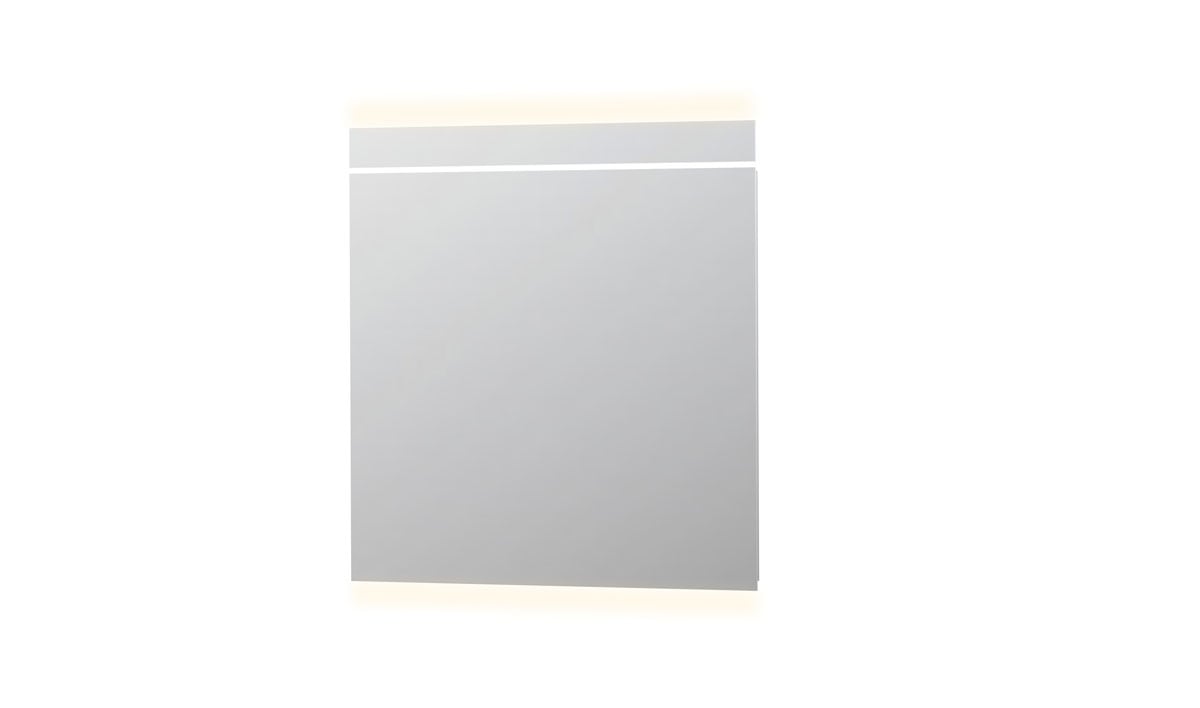 Ink spiegel SP6 90 x 80 cm met indirecte boven/onder LED verlichting, geïntegreerde horizontale LED verlichting en sensorschakelaar - 8408430