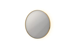 Ink SP17 spiegel rond 60cm met kader - indirect LED verlichting rondom - geborsteld mat goud - 8408567