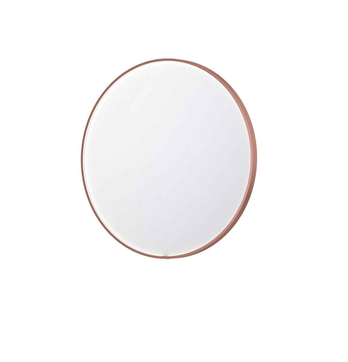 Ink SP24 spiegel rond 80cm met kader - direct LED verlichting rondom, Mat Wit - 8409321