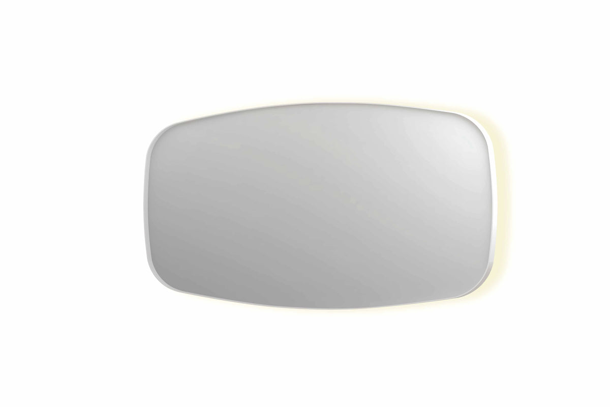 Ink SP30 spiegel 160x80cm - indirecte LED verlichting rondom, Mat Wit - 8409781