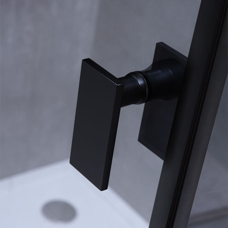 AWT Duschabtrennung LAS1500-B schwarz 150x90 rechts
