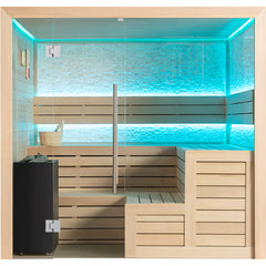 AWT Sauna E1603XL Hemlock 240x200 10.8kW Virta Bi-O