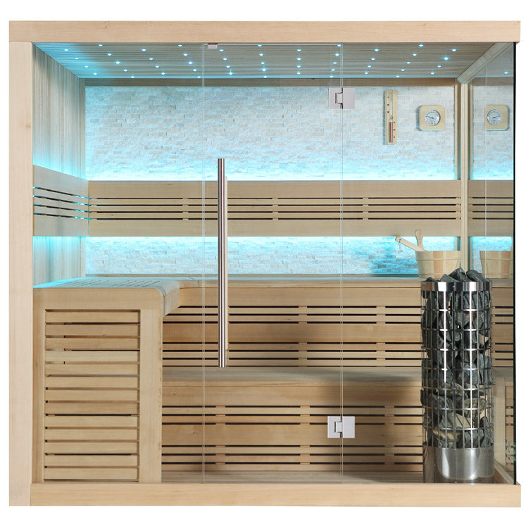 AWT Sauna E1105A Hemlock 220x200 9kW Cilindro