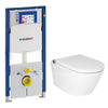RapoWash Basic 2.0 - bidet toilet met zitting zonder spoelrand - inclusief Geberit Sigma UP320 inbouwreservoir
