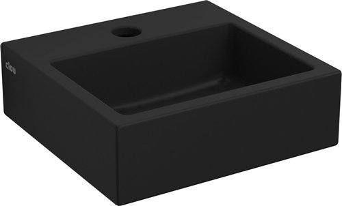 Clou Flush 1 toiletfontein met kraangat mat zwart keramiek -  CL/03.12010