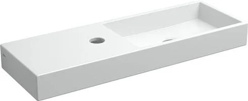 Clou Mini Wash Me fontein 56cm, met kraangat links, wit keramiek -  CL/03.03138-2