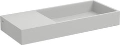 Clou Mini Wash Me Plus fontein 56cm zonder kraangat links, aluite - CL/03.13234