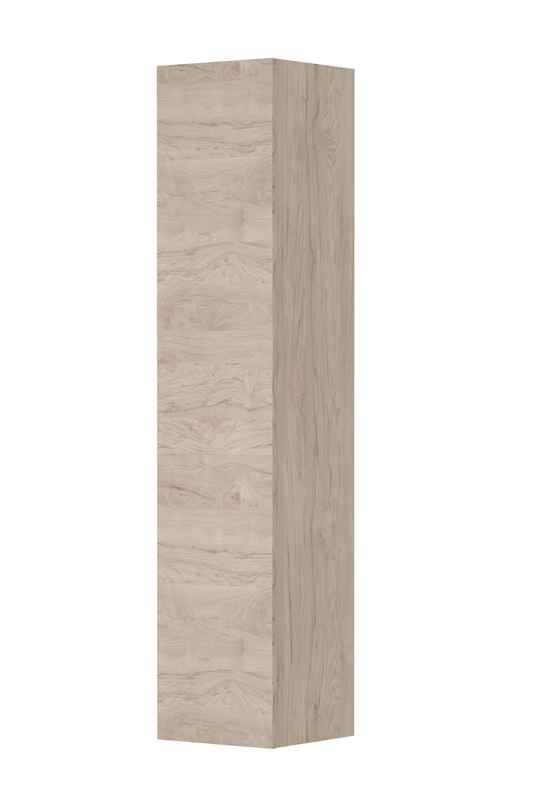 Ink Hoge kast 1 deur greeploos decor - Ivoor eiken - 36x37x169cm - 1259526