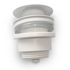 BRAUER Klikwaste - ColdStart - Round - afvoerplug - FineStone - Mat wit