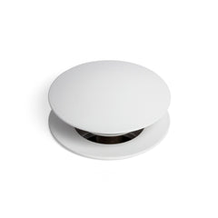 BRAUER Klikwaste - ColdStart - Round - afvoerplug - FineStone - Mat wit
