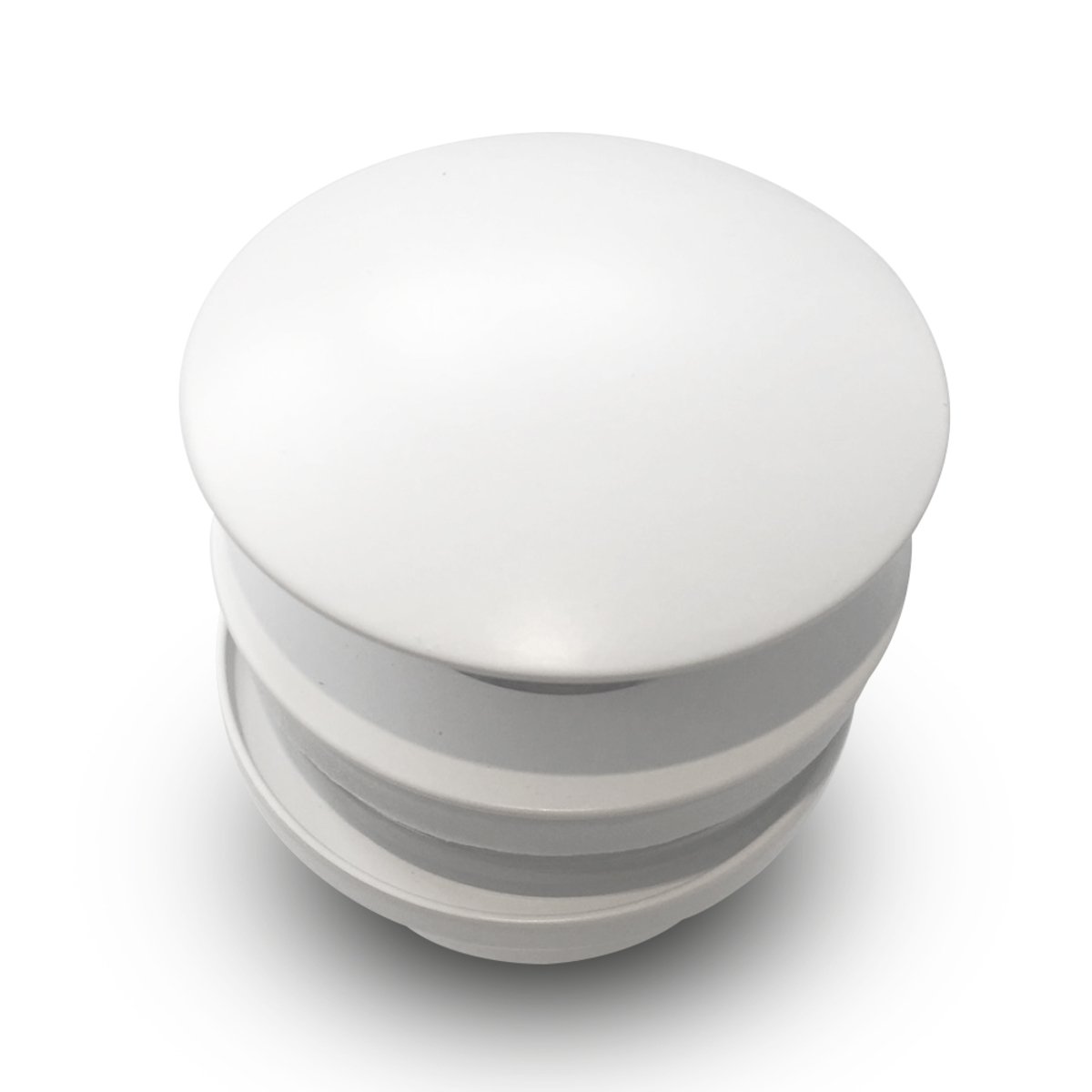 BRAUER Klikwaste - ColdStart - Round - afvoerplug - FineStone - Mat wit