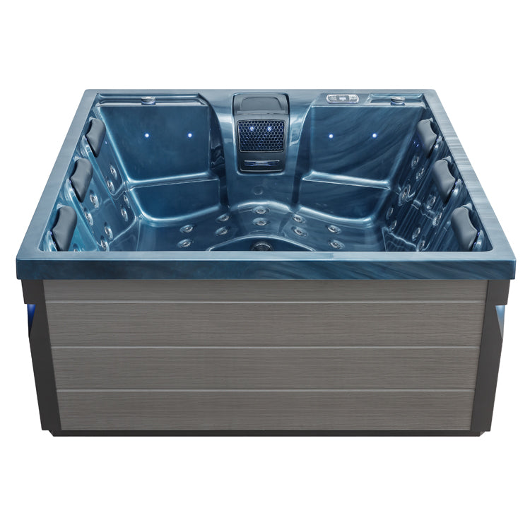 AWT IN-407 eco - buiten spa - OceanWave - 200x200 - grijs