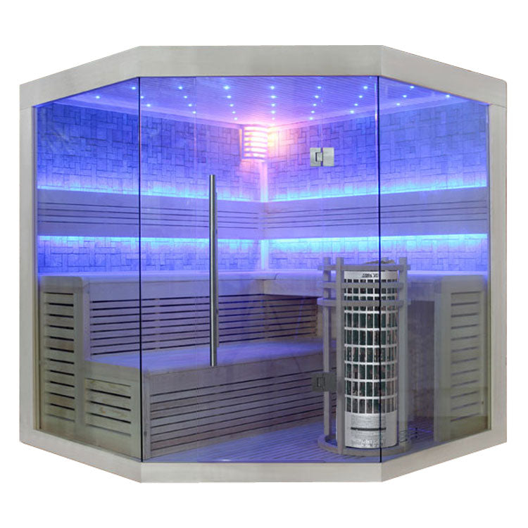 AWT Sauna E1211C populier 180x180 9kW Cilindro