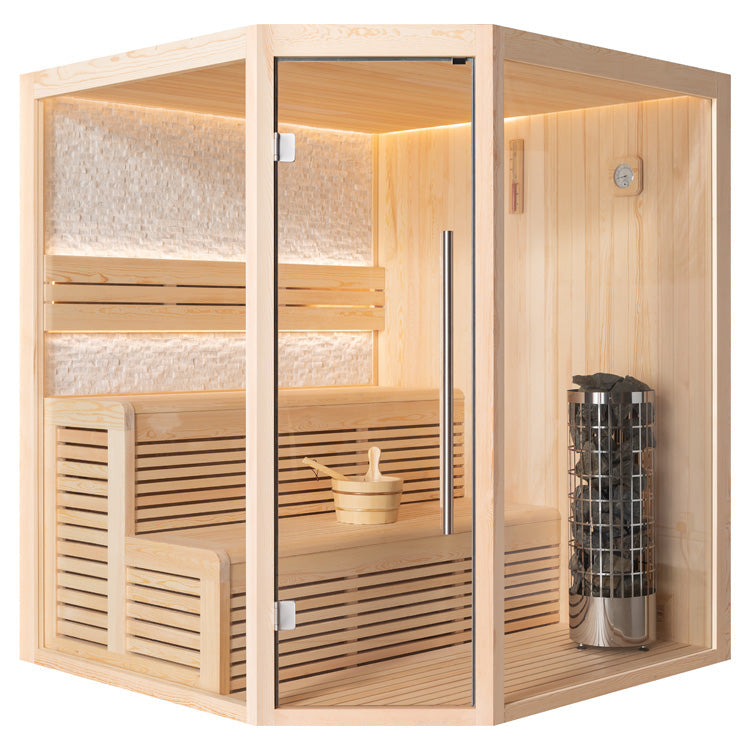 AWT Sauna E1811B pinie 160x160 6.8kW Cilindro
