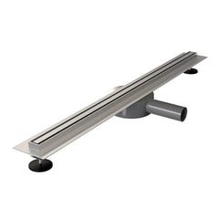 BRAUER Douchegoot XS met flens en draaibare sifon 3 x 70 RVS geborsteld