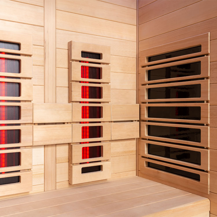 AWT E1250D-IR hemlock - infrarood sauna - 120x100 - zonder oven