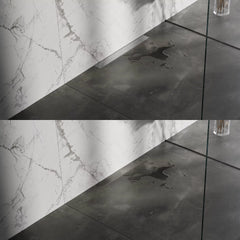 BRAUER Douchegoot met multifunctioneel rooster en flens voor wandmontage 7 x 60 RVS geborsteld