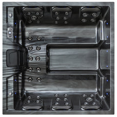 AWT IN-407 eco - buiten spa - CloudyBlack - 200x200 - grijs